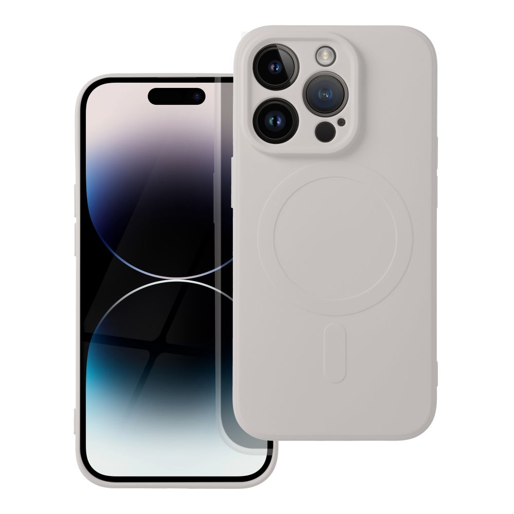 Obal SILICONE MagSafe pre IPHONE 14 Pro antický biely