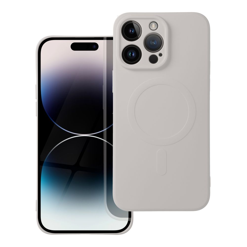 Obal SILICONE MagSafe pre IPHONE 14 Pro Max antický biely