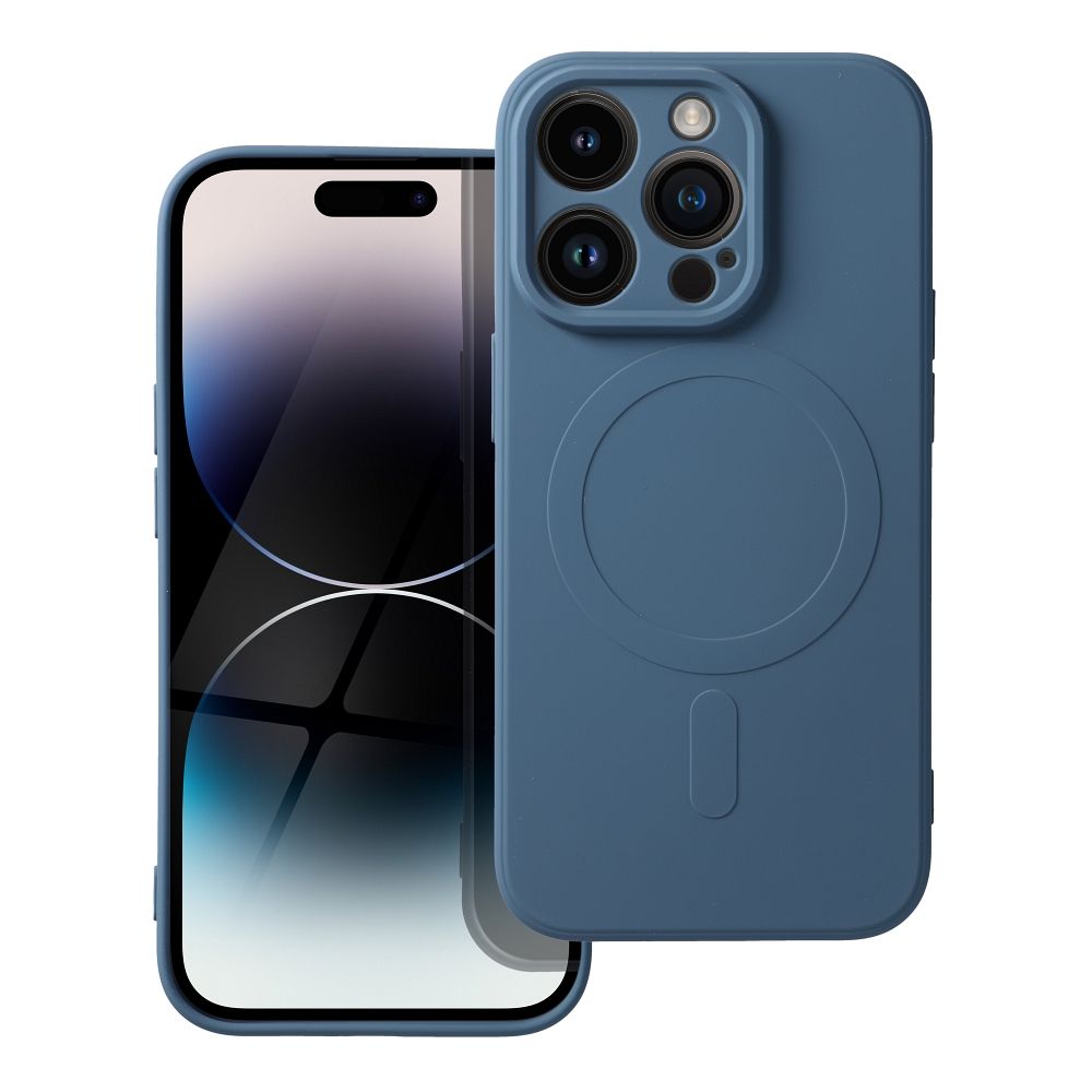Obal SILICONE MagSafe pre IPHONE 14 Pro modrý