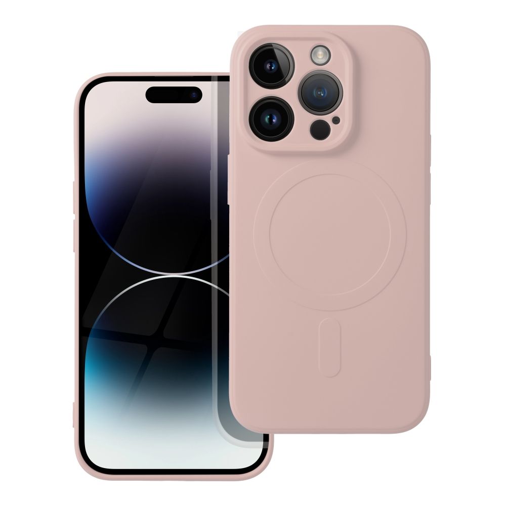 Obal SILICONE MagSafe pre IPHONE 14 Pro ružový