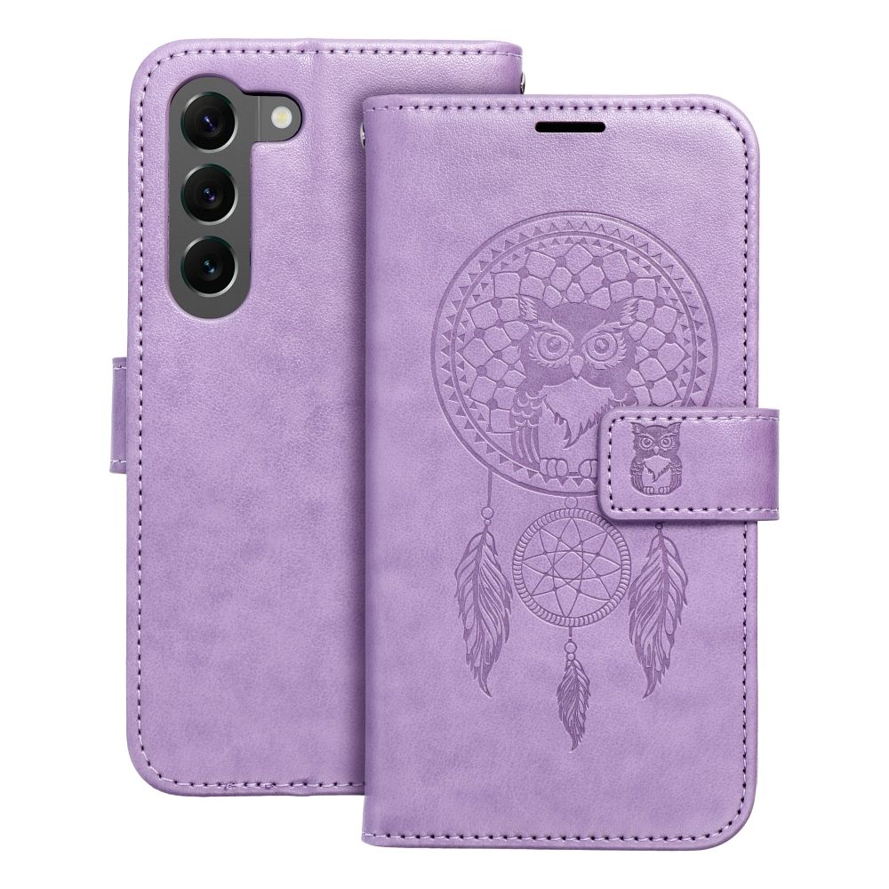 Puzdro MEZZO Book pre SAMSUNG S23 Plus lapač snov - fialové