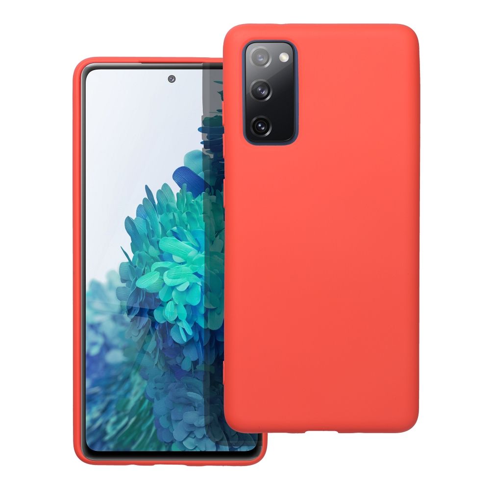 Moderný kryt SILICONE pre SAMSUNG S20 FE / S20 FE 5G broskyňový