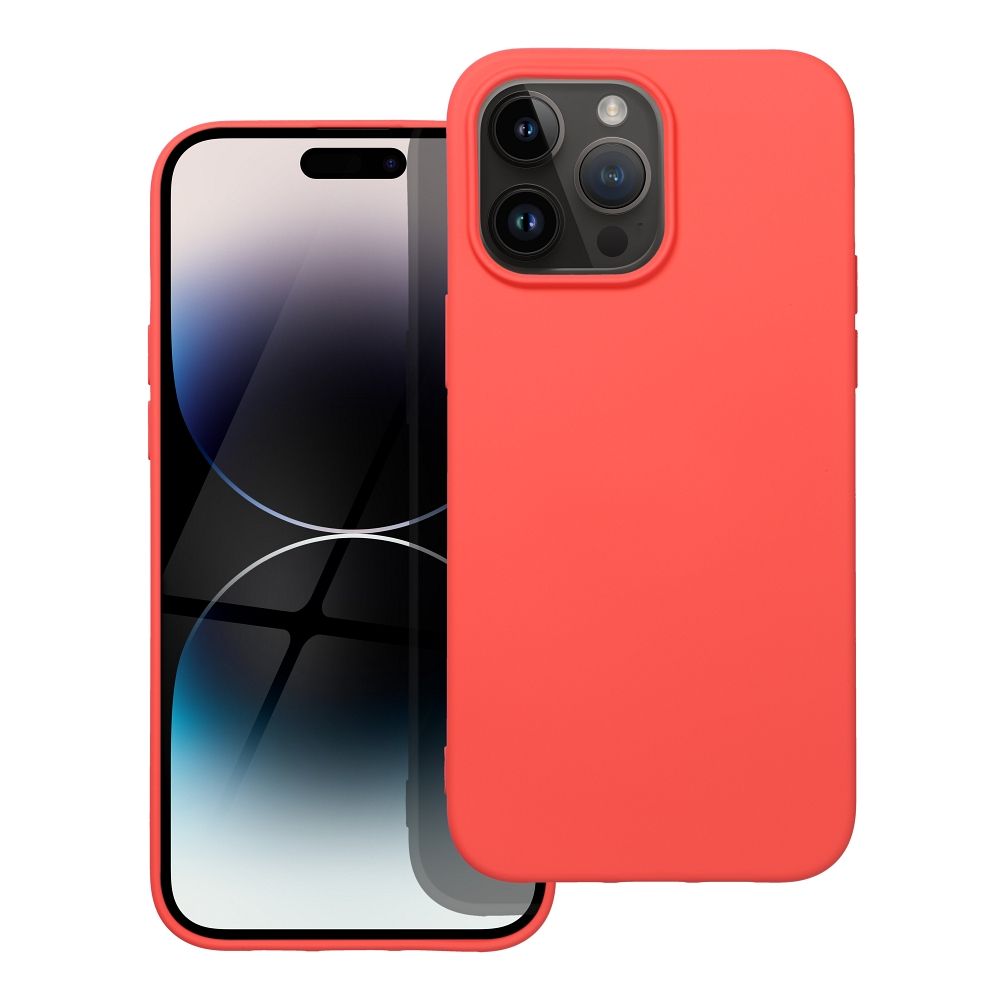 Moderný kryt SILICONE pre IPHONE 14 Pro Max broskyňový