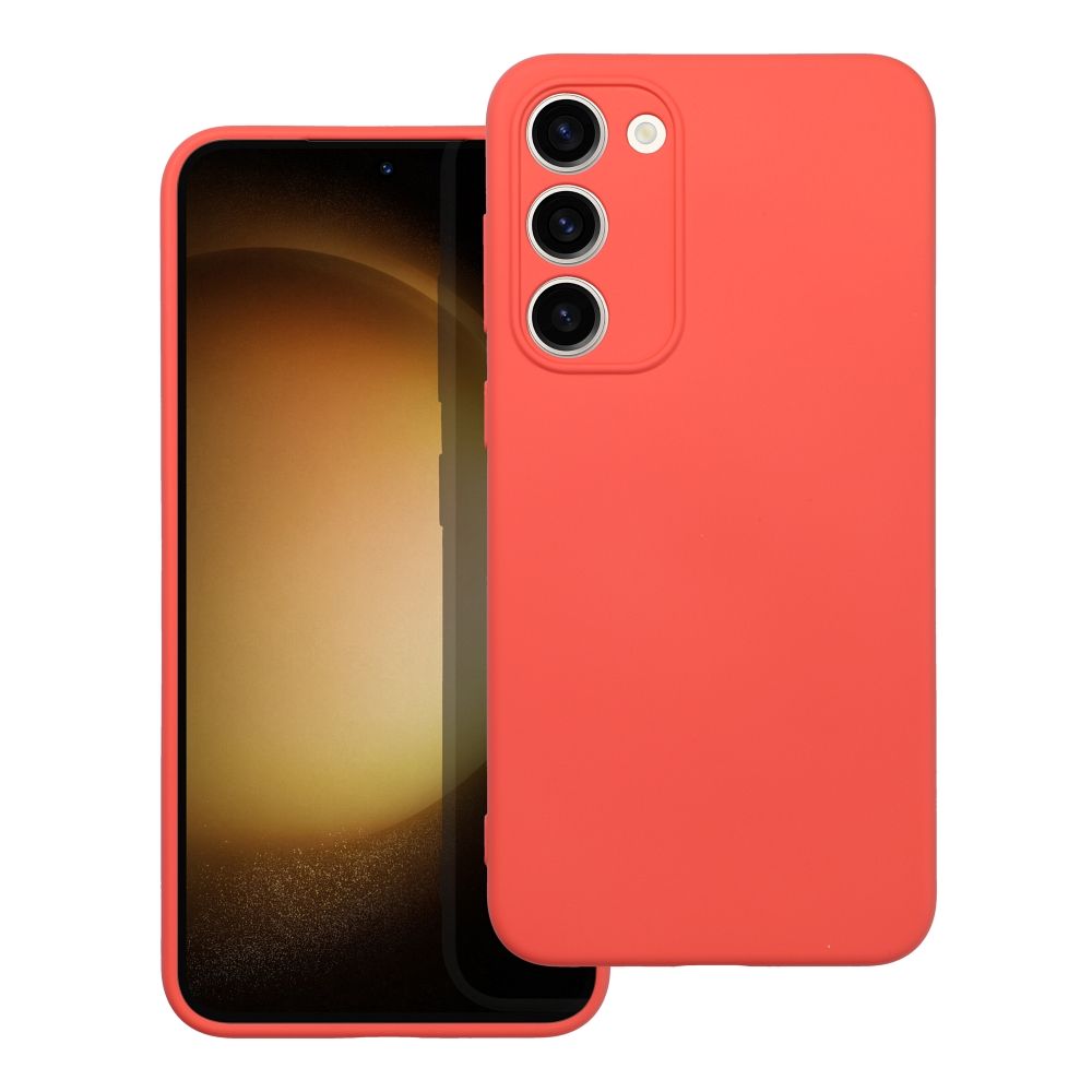 Moderný kryt SILICONE pre SAMSUNG S23 Plus broskyňový