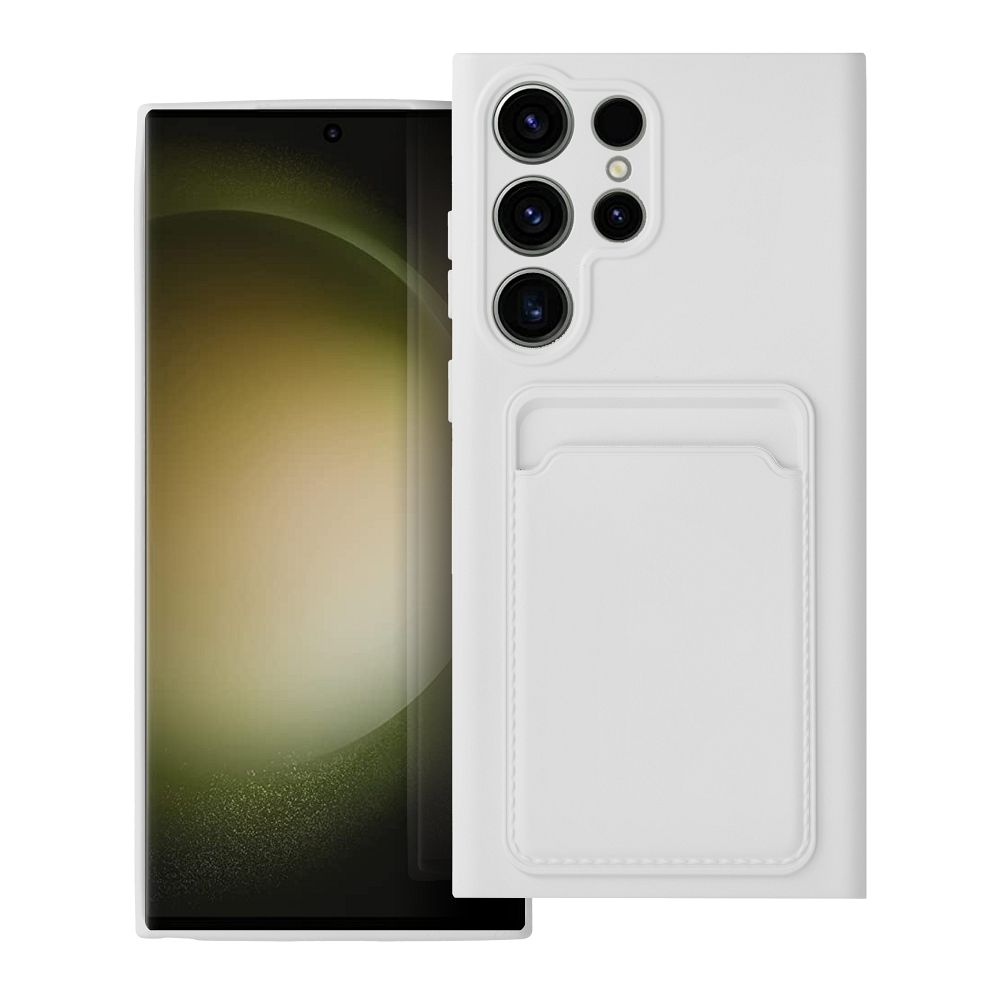 Puzdro CARD case pre SAMSUNG S23 Ultra biele