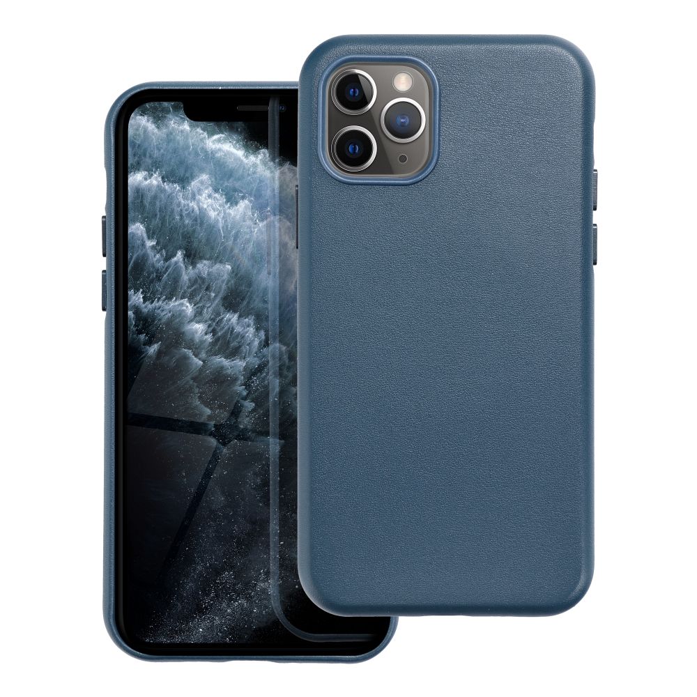 Kožený obal MAG COVER case pre IPHONE 11 Pro tmavo modrý