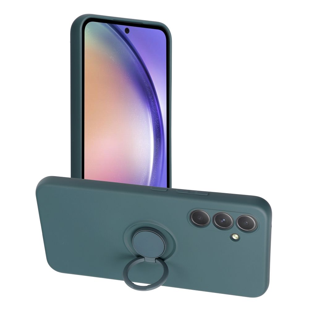 Puzdro SILICONE RING pre SAMSUNG A54 5G zelené