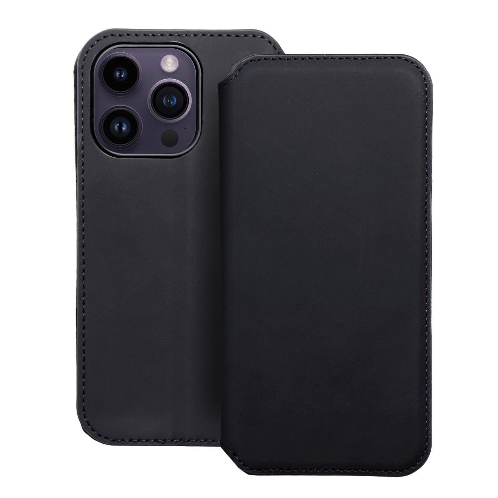 Obal DUAL POCKET Book case pre IPHONE 14 Pro čierny