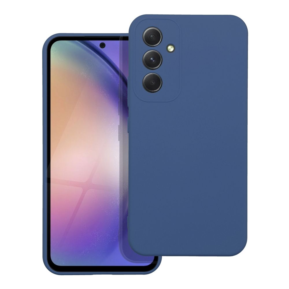 Moderný kryt SILICONE pre SAMSUNG A54 5G modrý