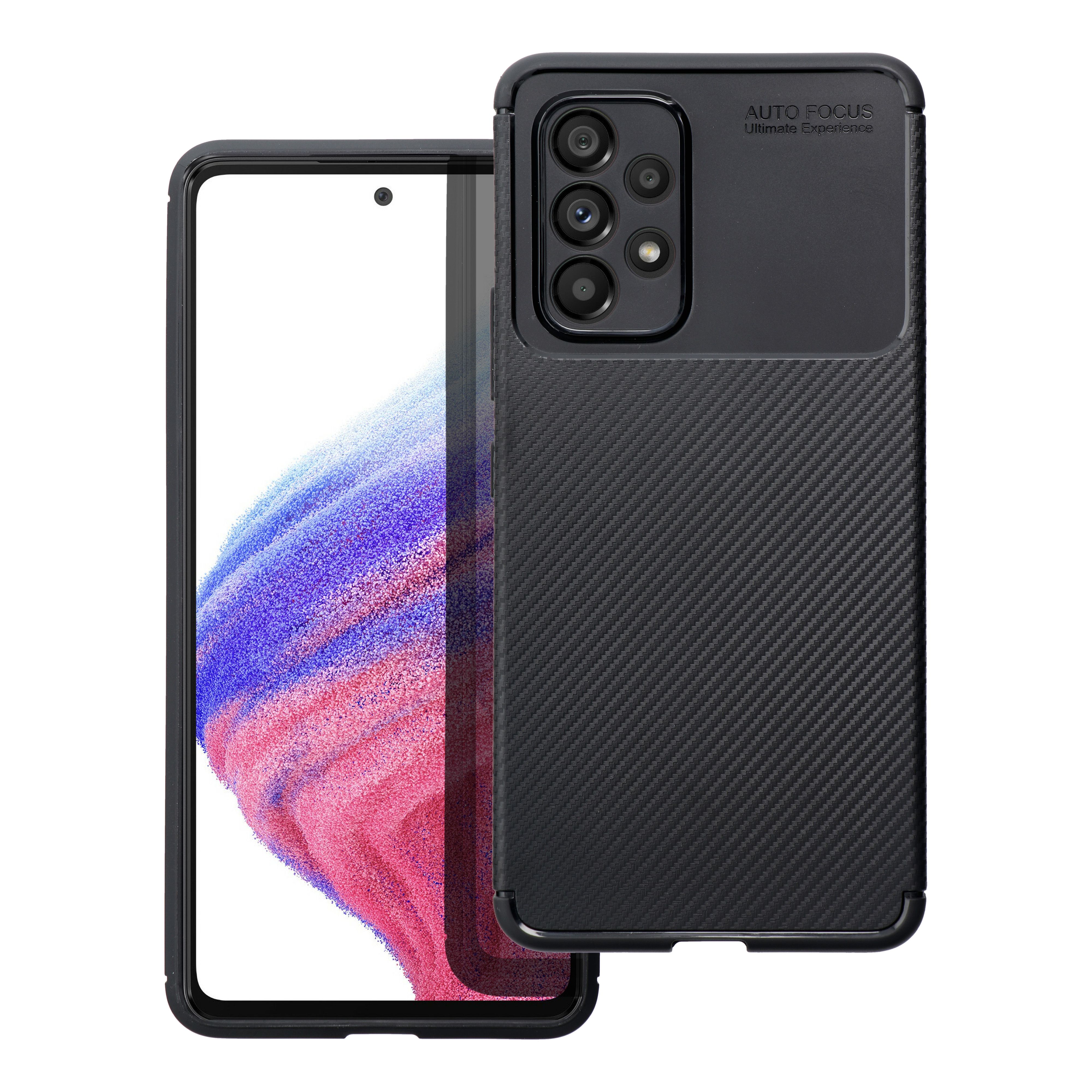 Kryt Case CARBON PREMIUM for SAMSUNG A54 5G čierny