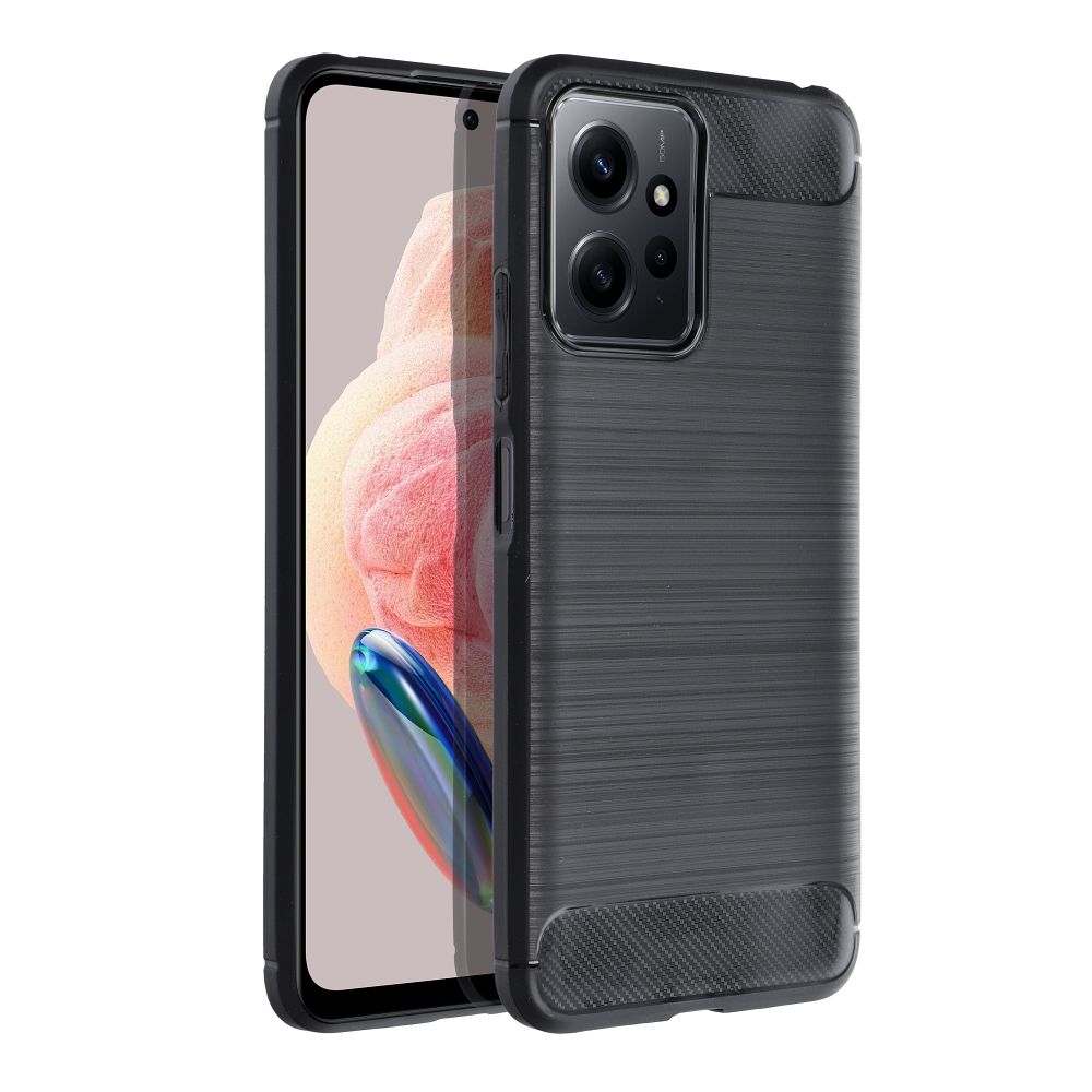Puzdro CARBON pre XIAOMI Redmi Note 12 5G čierne
