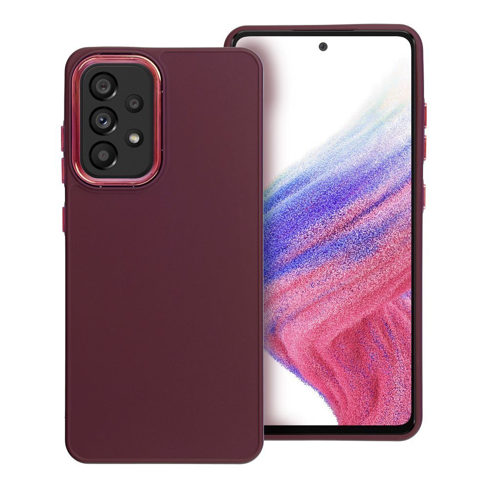 Štýlový kryt FRAME Case pre SAMSUNG A52 5G / A52 LTE ( 4G ) / A52s 5G fialový