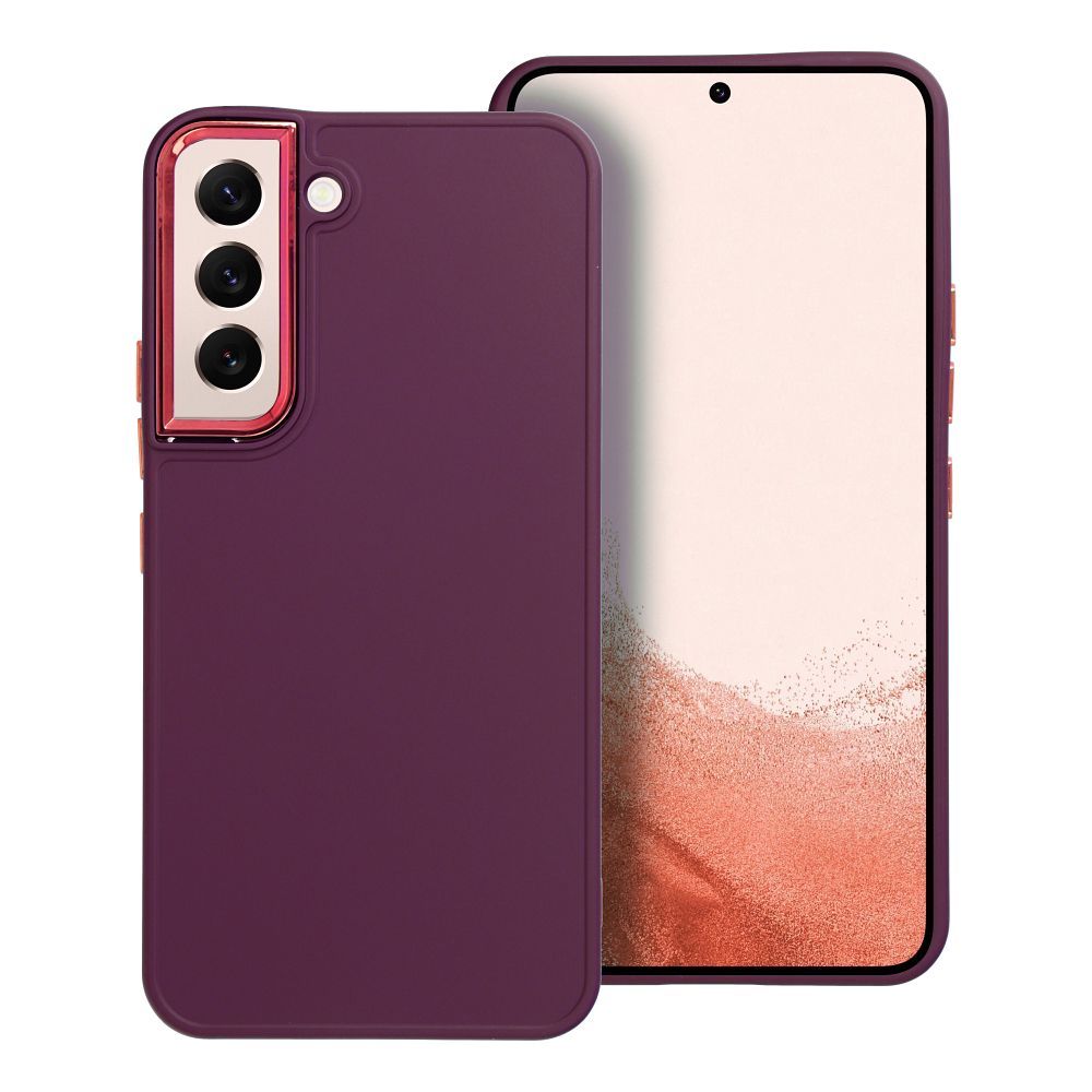 Štýlový kryt FRAME Case pre SAMSUNG S22 fialový