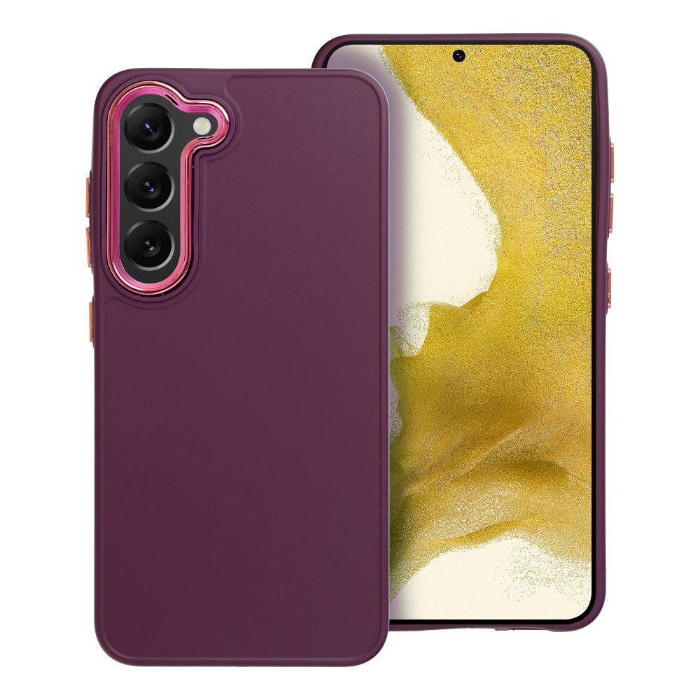 Štýlový kryt FRAME Case pre SAMSUNG S23 fialový