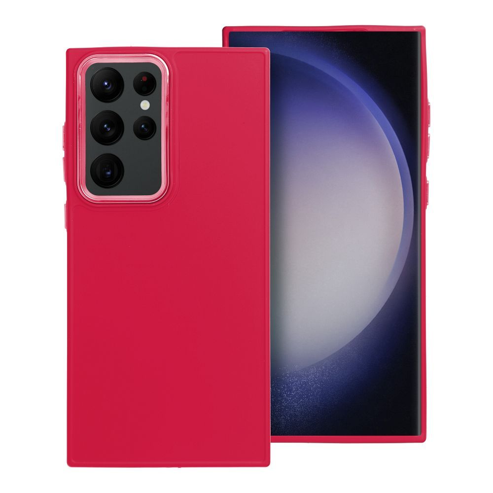 Štýlový kryt FRAME Case pre SAMSUNG S23 Ultra červený