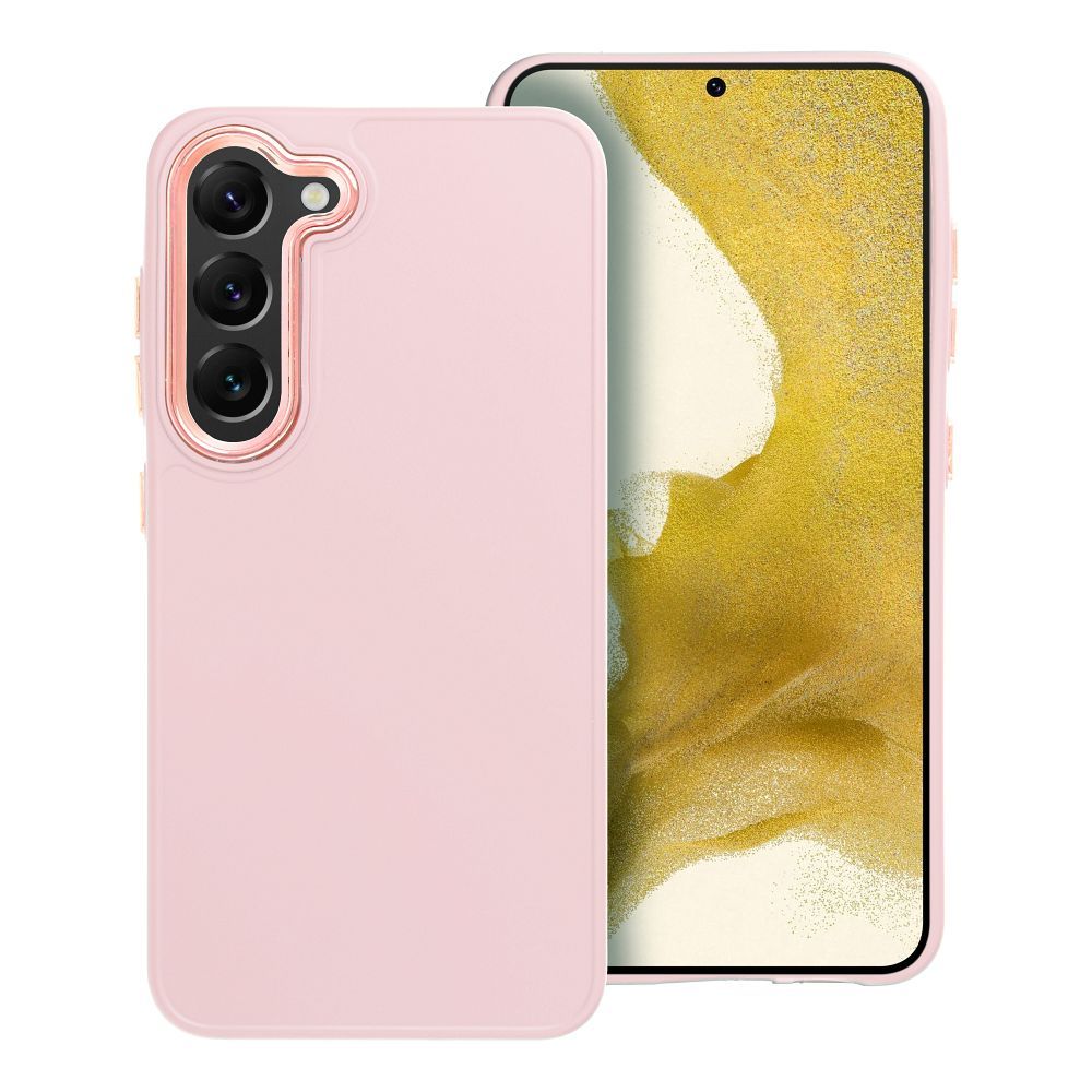 Štýlový kryt FRAME Case pre SAMSUNG S23 ružový