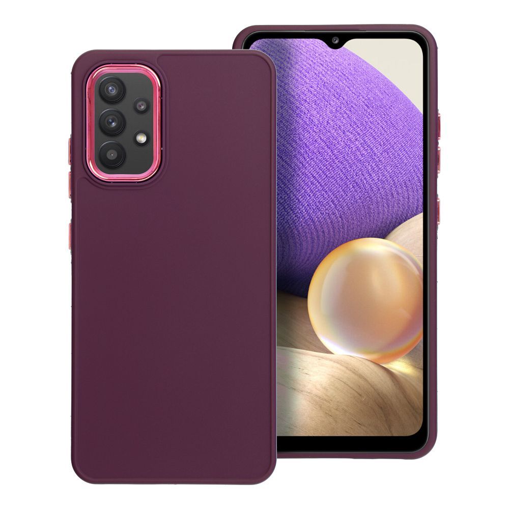 Štýlový kryt FRAME Case pre SAMSUNG A32 LTE ( 4G ) fialový