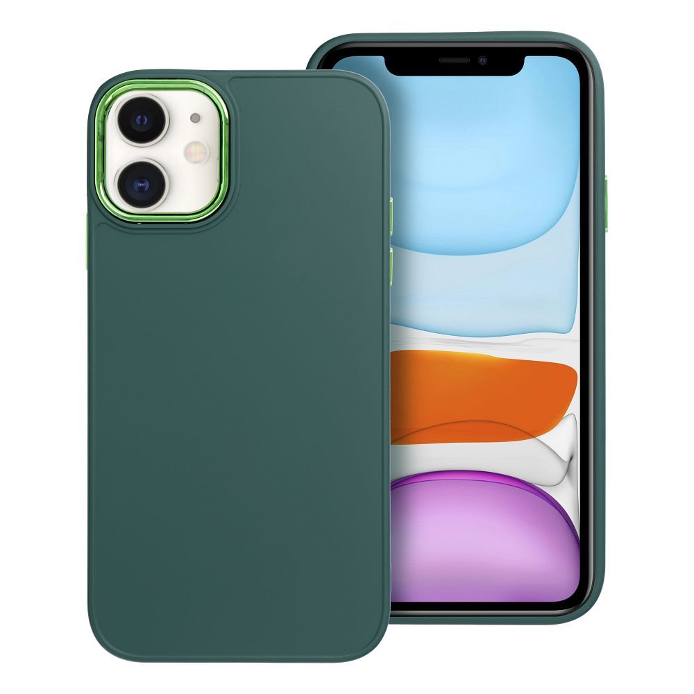 Štýlový kryt FRAME Case pre IPHONE 11 zelený