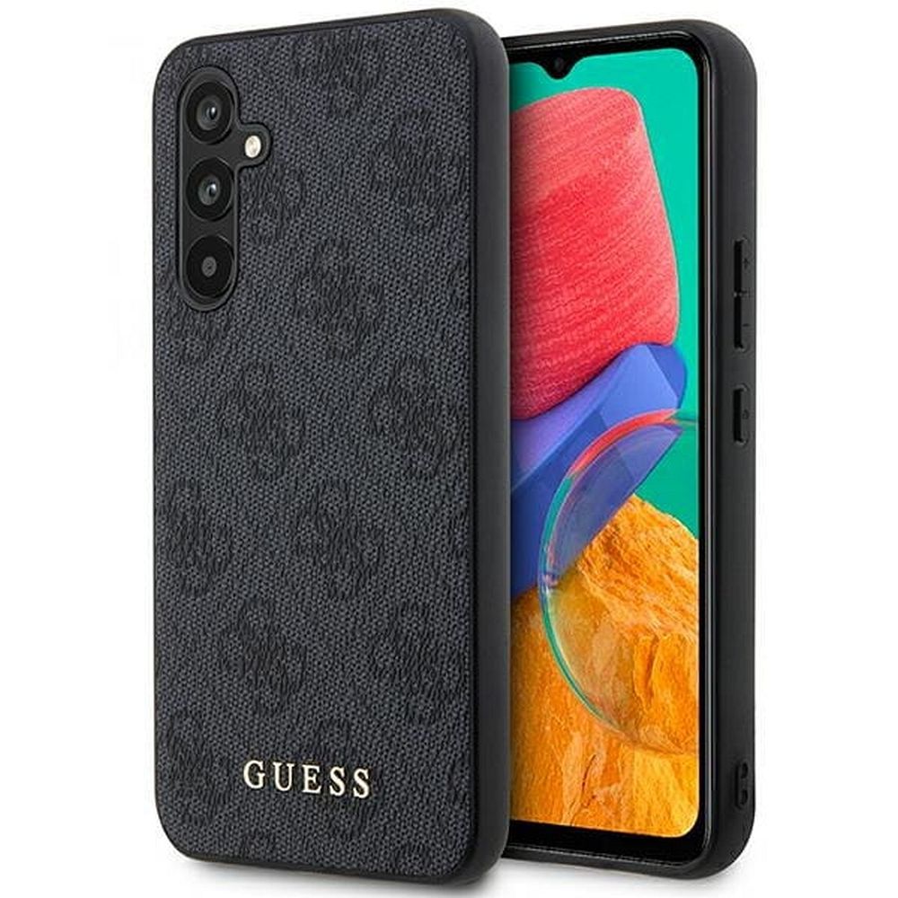 GUESS pre SAMSUNG A54 GUHCSA54G4GFGR (4G Metal zlaté Logo) sivé