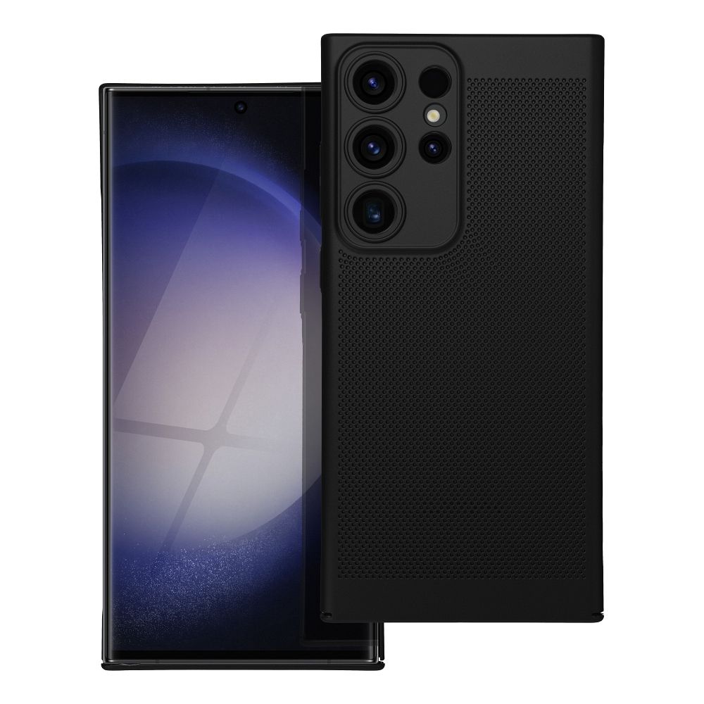 Štýlový kryt BREEZY Case pre SAMSUNG S23 Ultra čierny