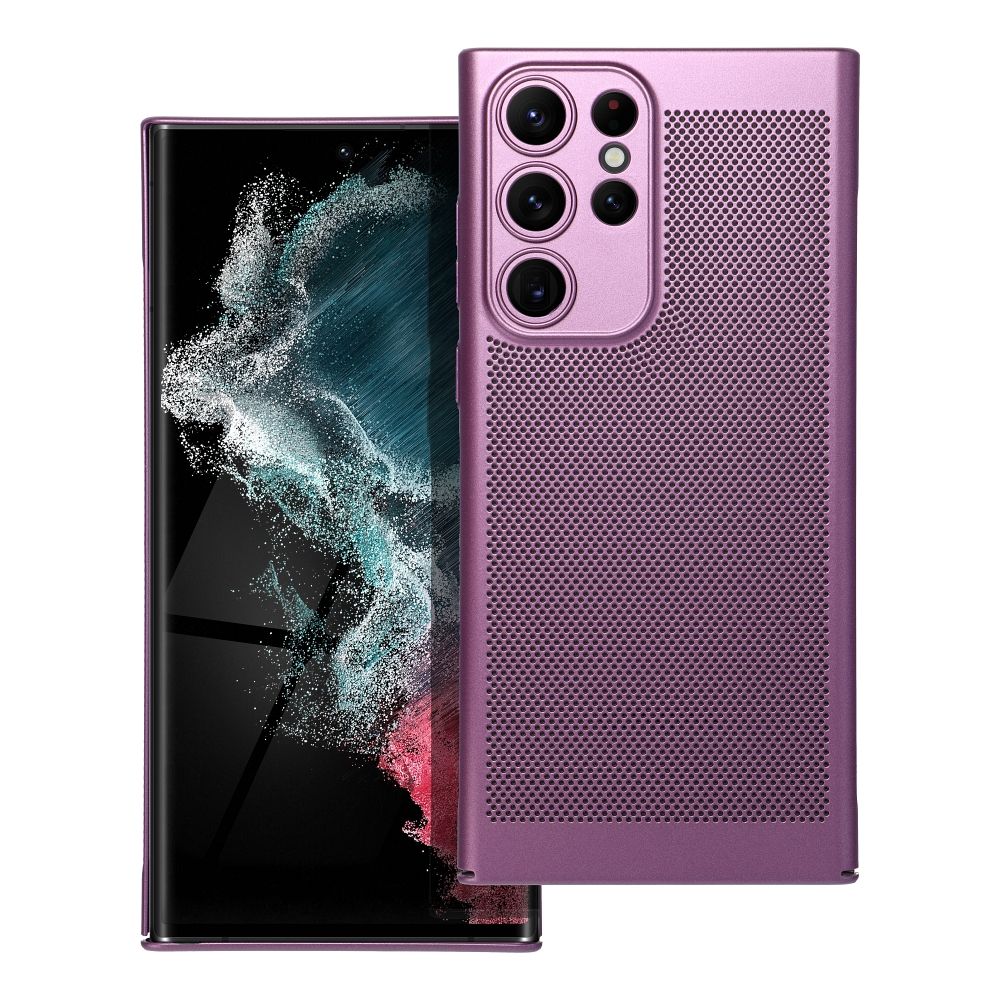 Štýlový kryt BREEZY case pre SAMSUNG S22 Ultra fialový