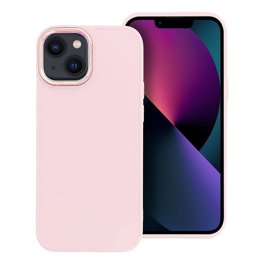Štýlový kryt FRAME Case pre IPHONE 13 Mini ružový