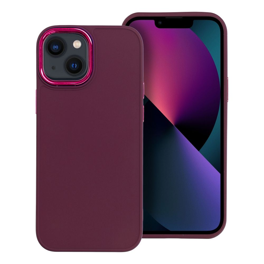 Štýlový kryt FRAME Case pre IPHONE 13 Mini fialový
