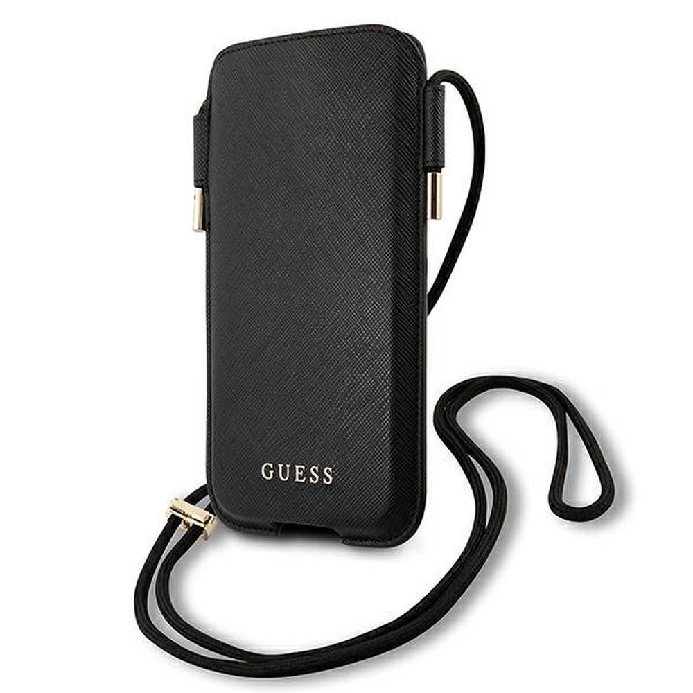 Univerzálna taška na mobil 6,1" Guess GUHCP12MSAPSBK čierna