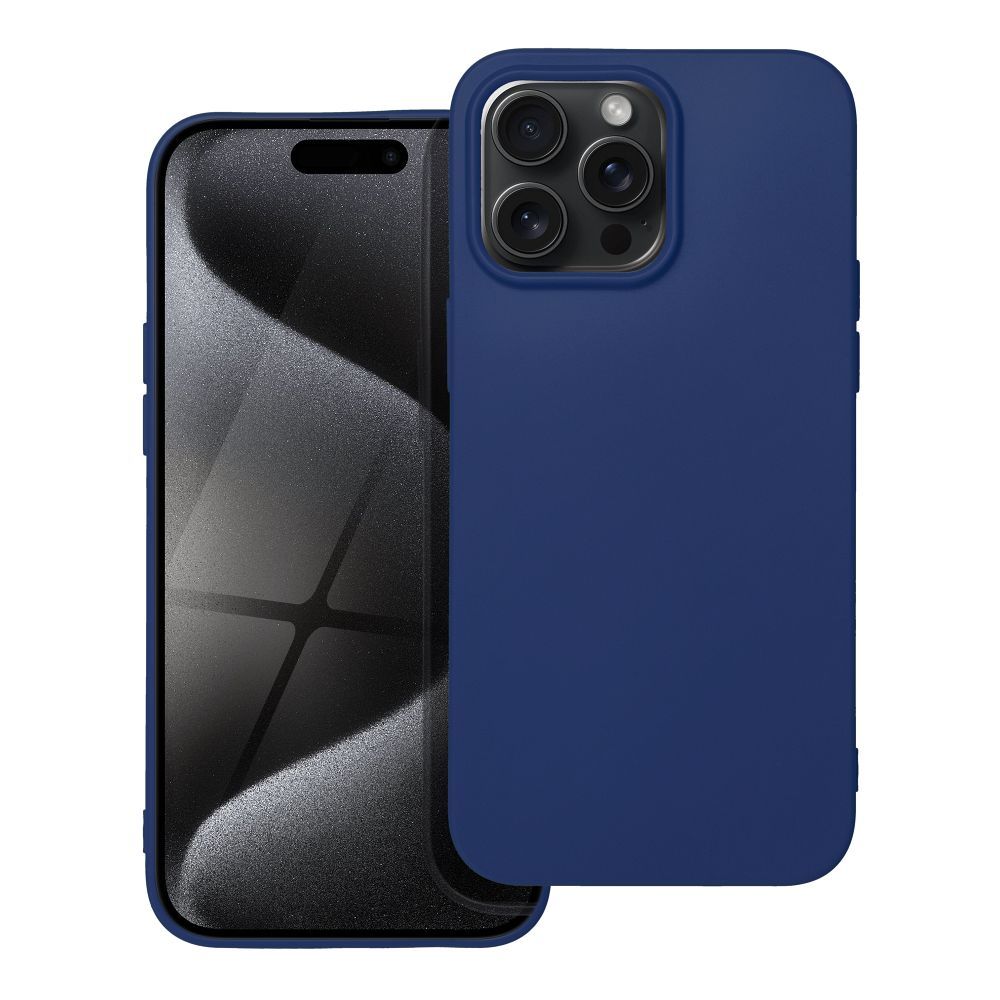 Puzdro Case for iPhone 15 PRO MAX Soft tmavo modré