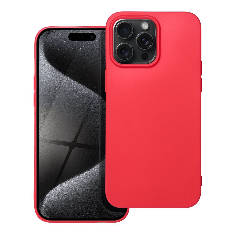 Puzdro Case for iPhone 15 PRO MAX Soft červené