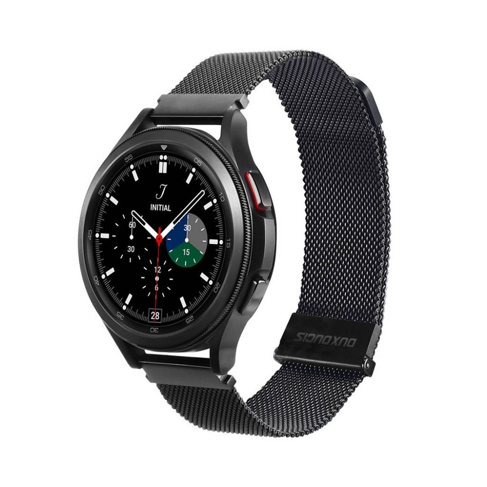 DUX DUCIS Milanese magnetický remienok z nehrdzavejúcej ocele pre Samsung Galaxy Watch / Huawei Watch / Honor Watch / Xiaomi Watch (22 mm) čierny