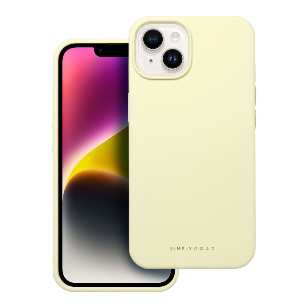 Kryt ROAR case CLOUD SKIN for IPHONE 14 žltý