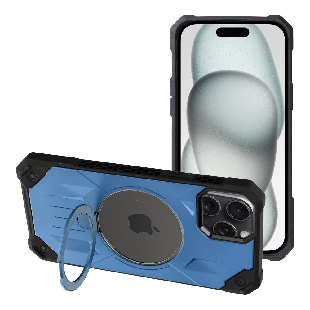 Kryt ARMOR MAG COVER s MagSafe pre IPHONE 15 Plus modrý