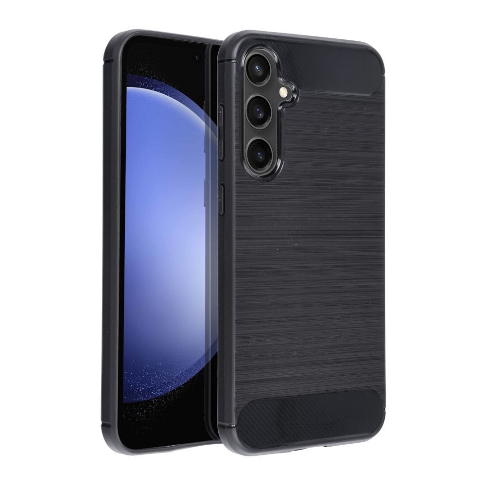 Puzdro CARBON pre SAMSUNG S23 FE čierne