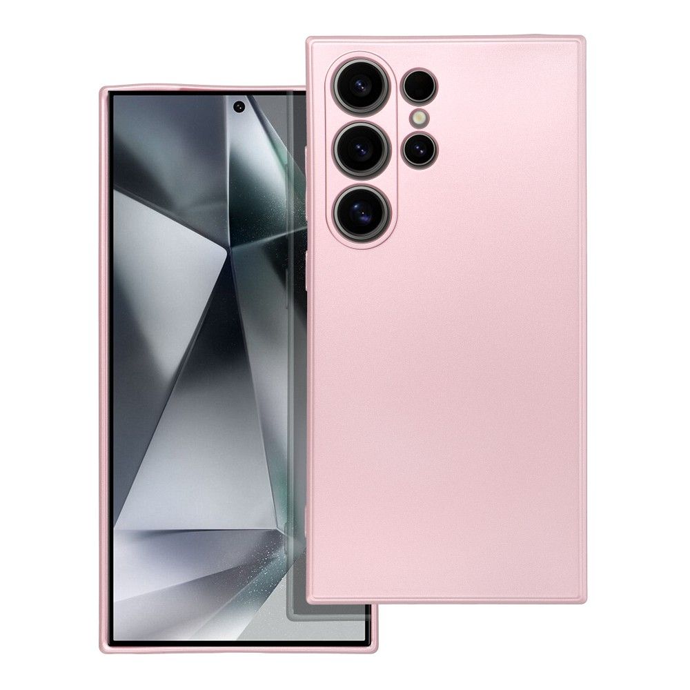 Elegantné puzdro METALLIC Case pre SAMSUNG S24 Ultra ružové