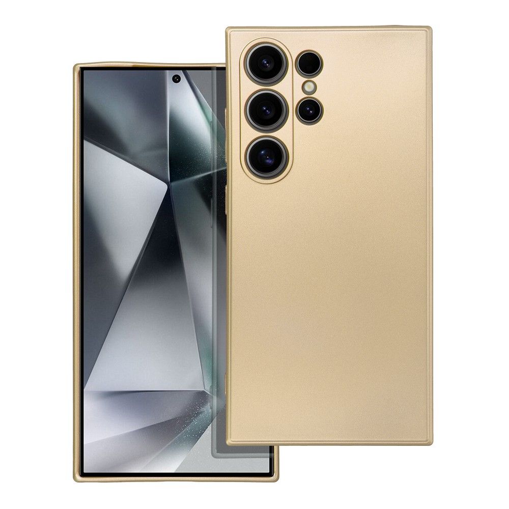 Elegantné puzdro METALLIC Case pre SAMSUNG S24 Ultra zlaté