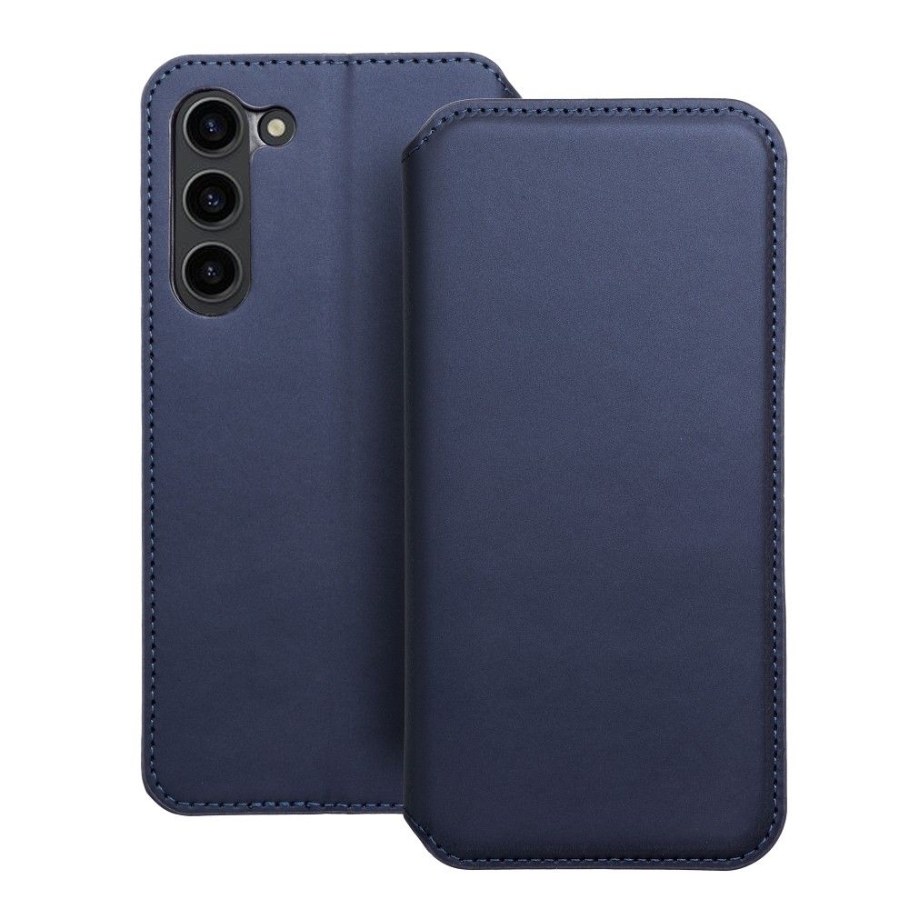 Obal DUAL POCKET Book case pre SAMSUNG S24 Ultra tmavo modrý