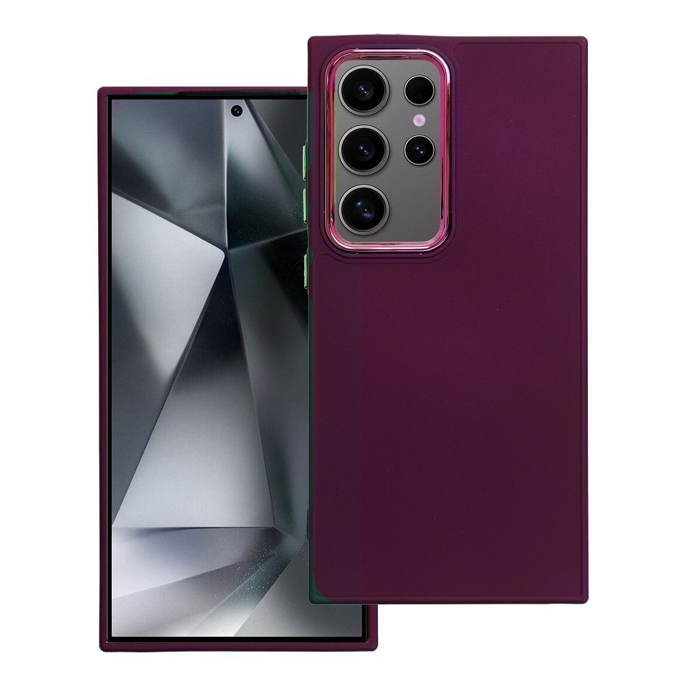 Štýlový kryt FRAME Case pre SAMSUNG S24 Ultra fialový