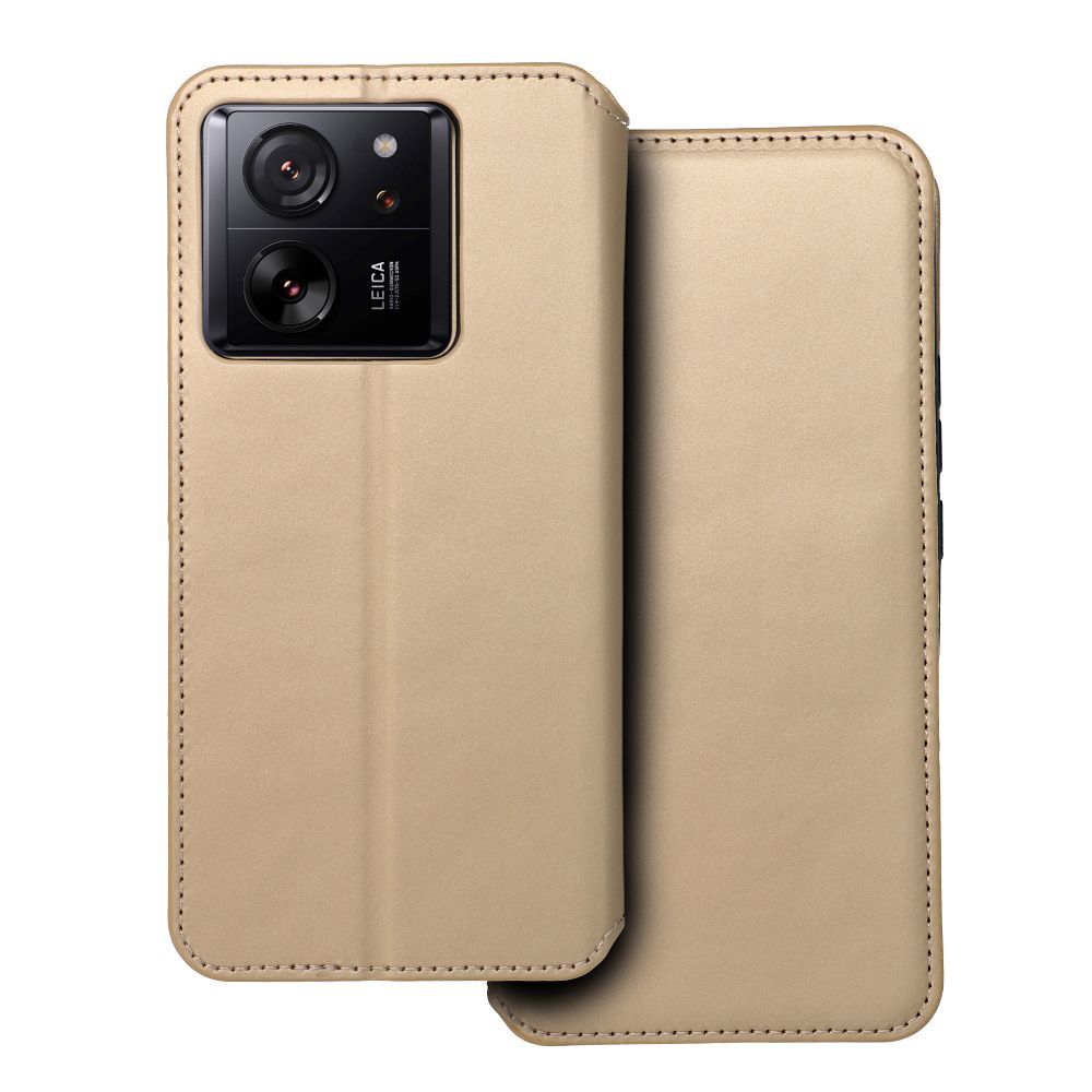 Obal DUAL POCKET Book case pre XIAOMI 13T / 13T Pro zlatý