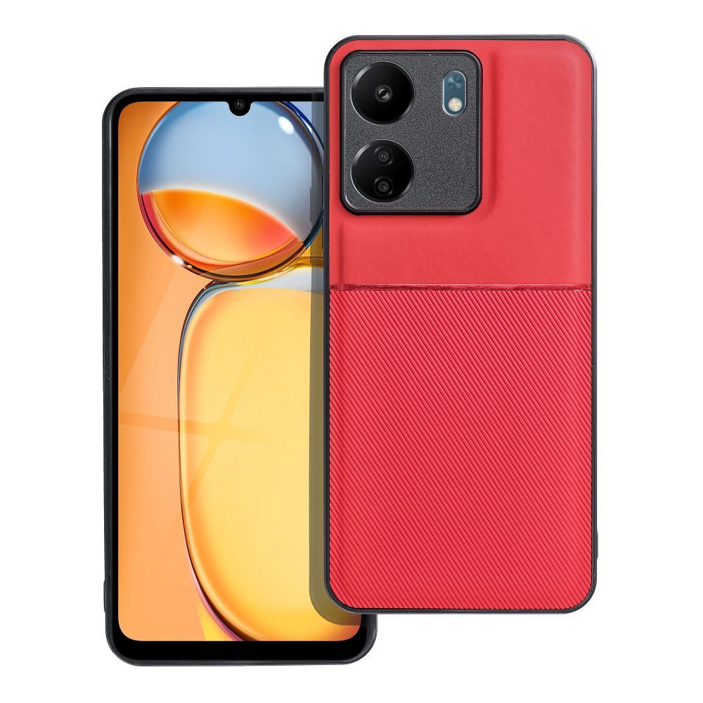 Štýlový kryt Forcell Noble pre XIAOMI Redmi 13C / POCO C65 červený