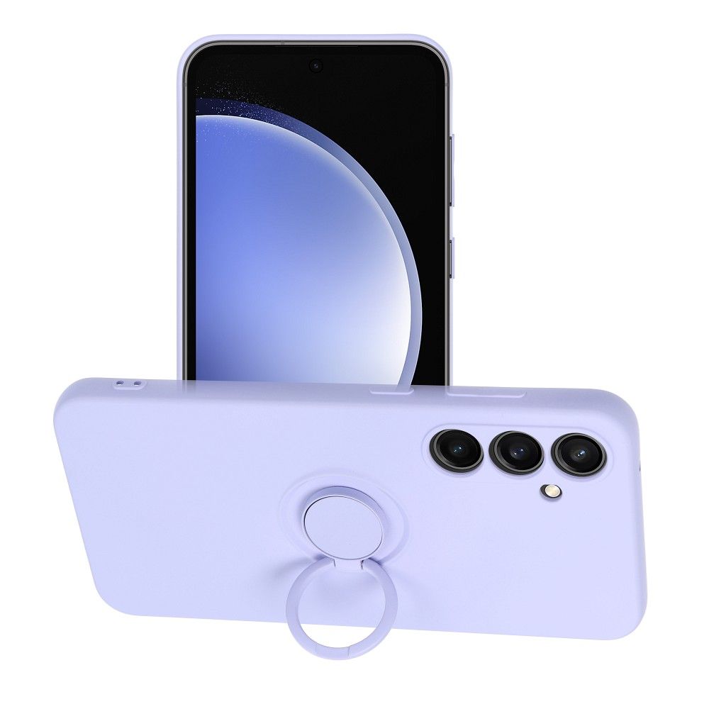 Puzdro SILICONE RING pre SAMSUNG S23 FE fialové