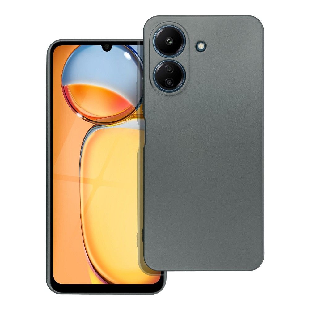 Elegantné puzdro METALLIC Case pre XIAOMI Redmi 13C / POCO C65 šedé