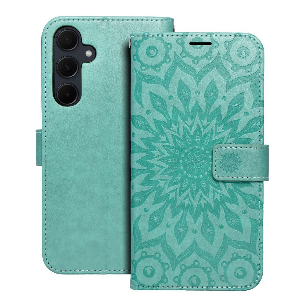Puzdro MEZZO Book pre SAMSUNG A35 5G mandala - zelené