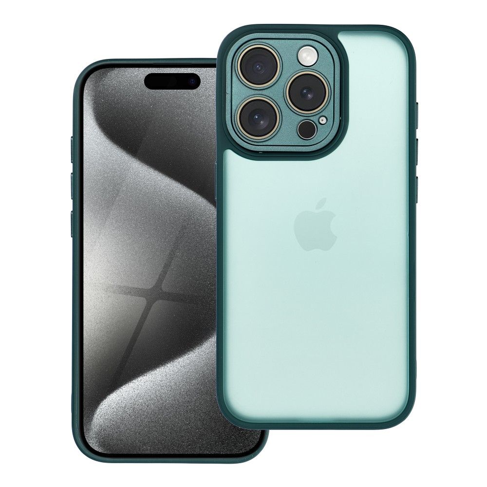 Farebný kryt VARIETE Case pre IPHONE 15 Pro zelený