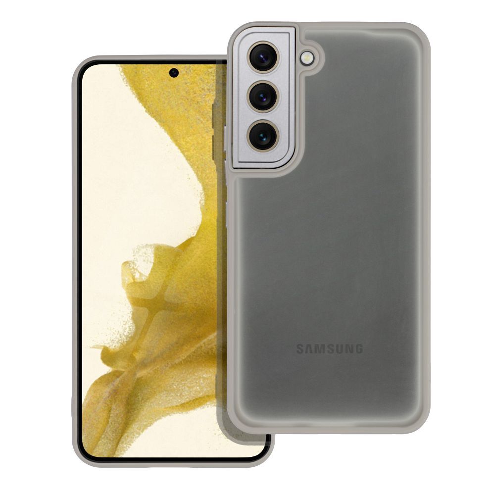 Farebný kryt VARIETE Case pre SAMSUNG S22 sivý