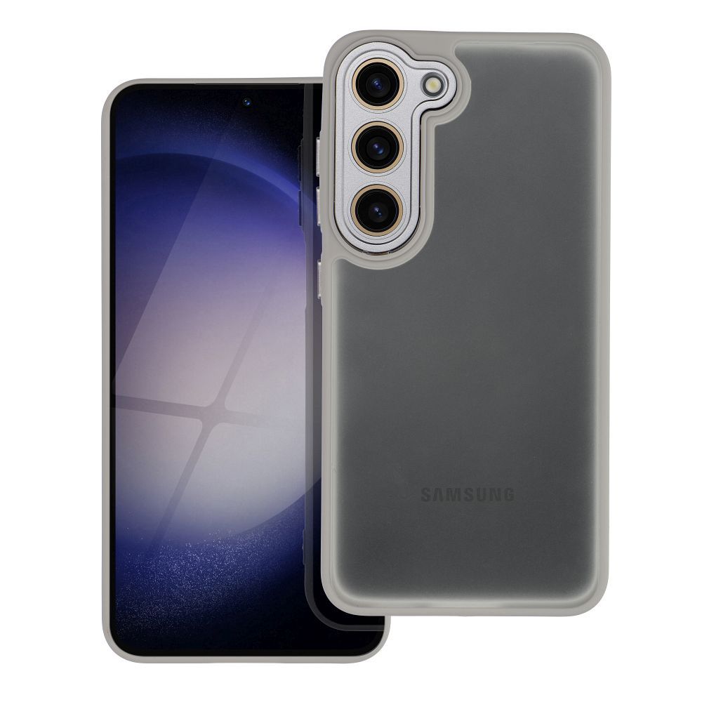 Farebný kryt VARIETE Case pre SAMSUNG S23 sivý