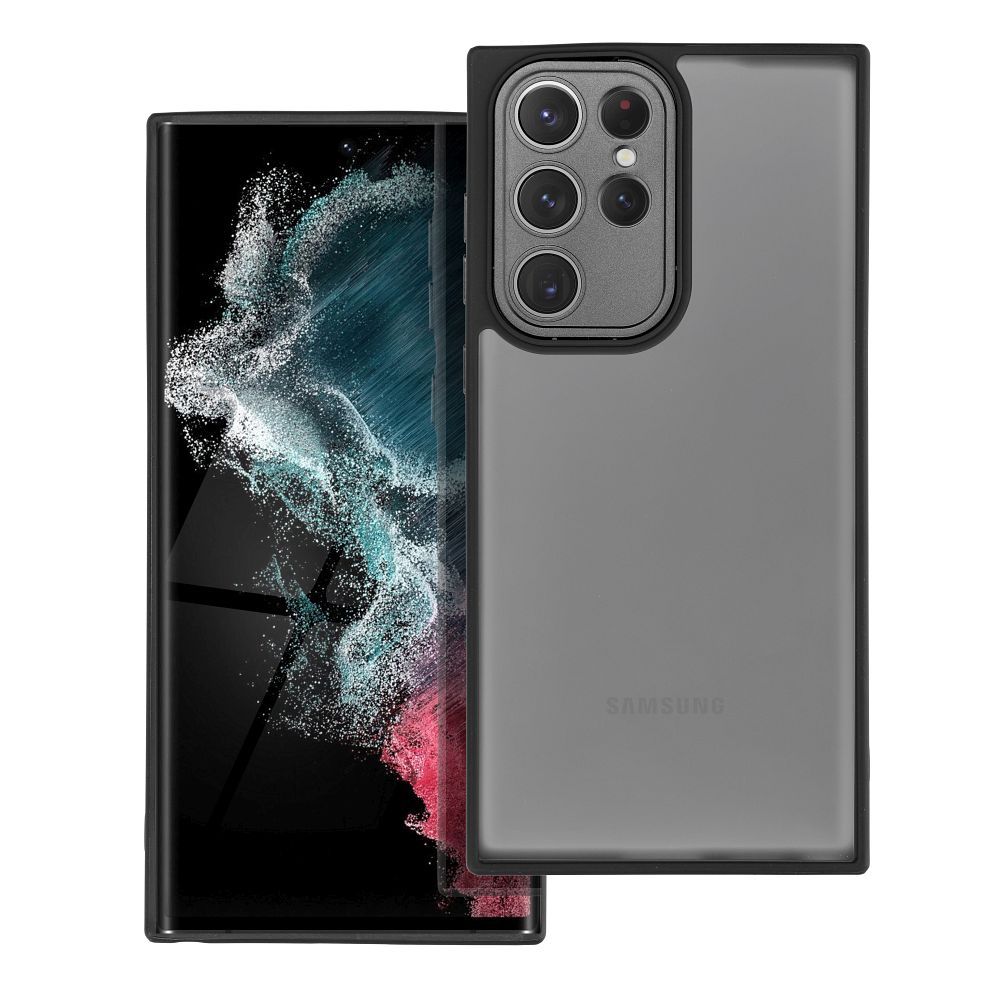 Farebný kryt VARIETE Case pre SAMSUNG S22 Ultra čierny
