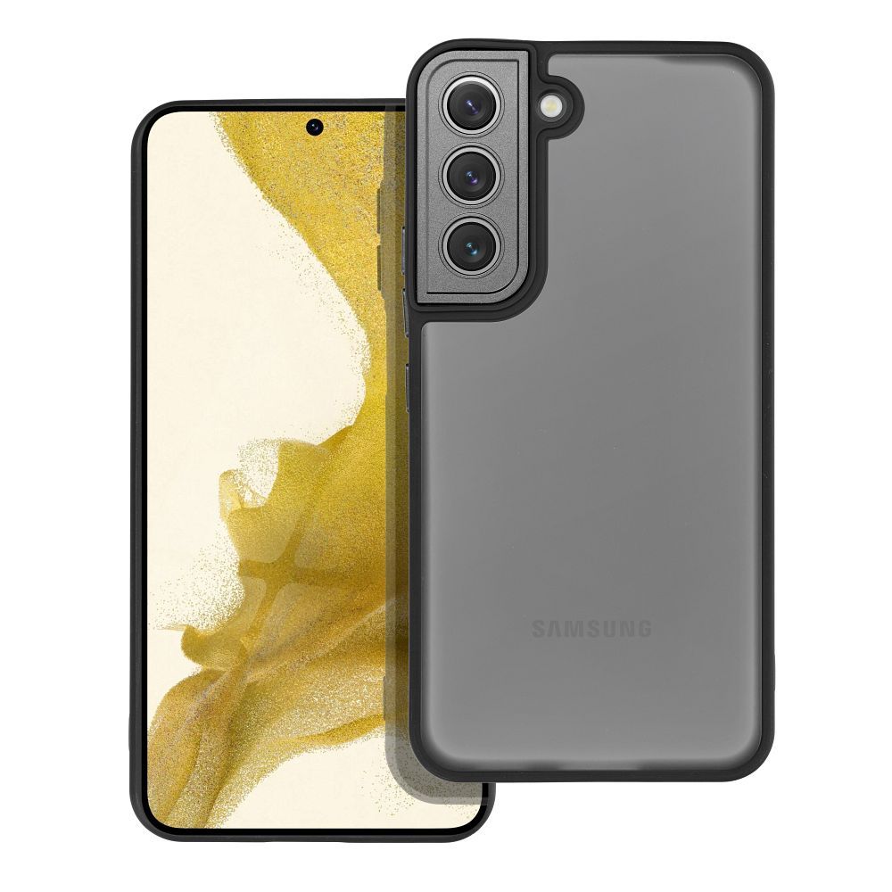 Farebný kryt VARIETE Case pre SAMSUNG S22 čierny