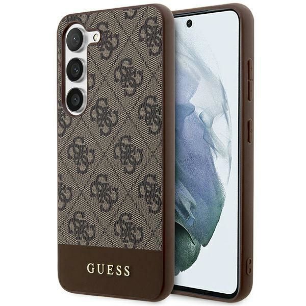 GUESS pre SAMSUNG S24 Plus GUHCS24MG4GLBR (4G Bottom Stripe) hnedé