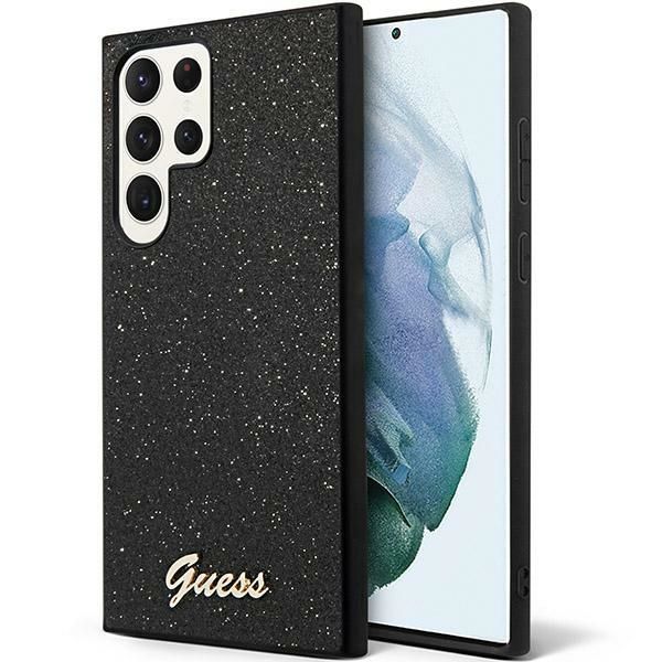 GUESS pre SAMSUNG S24 Ultra GUHCS24LHGGSHK (Glitter Script) čierne